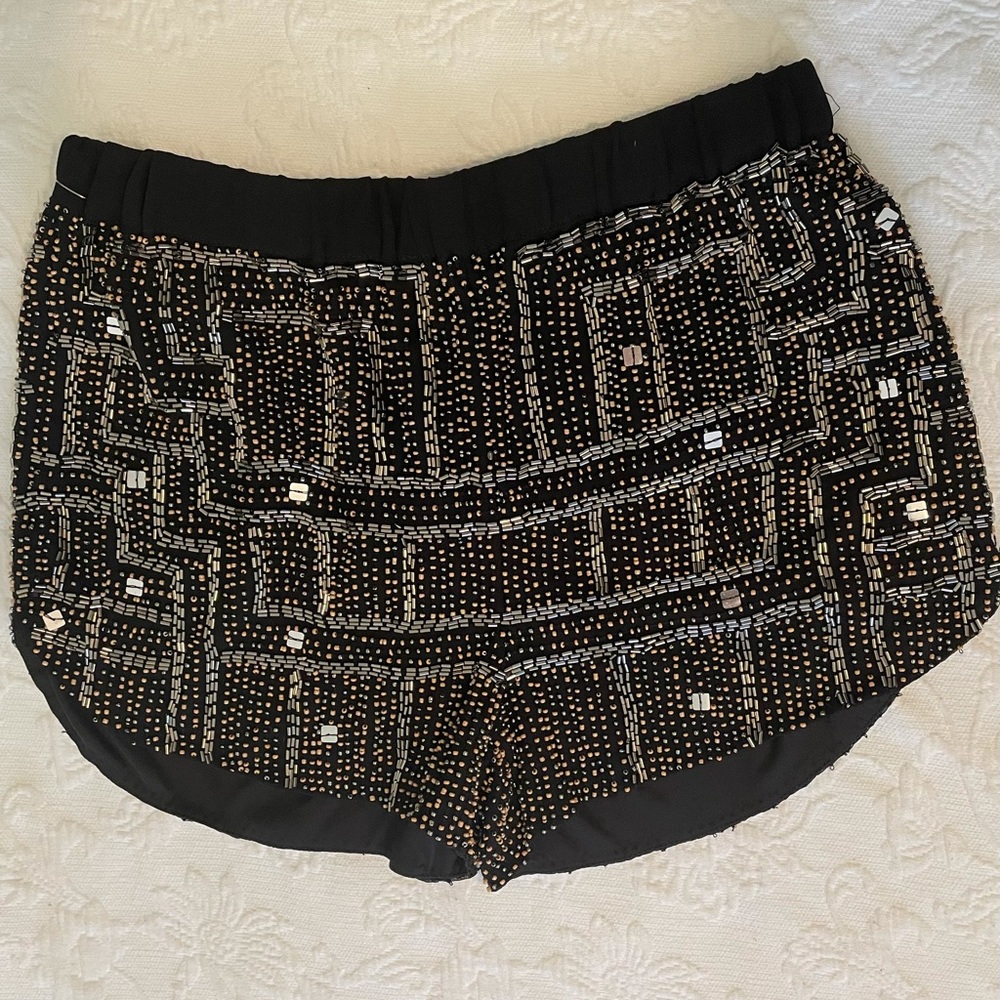 Beaded Raga Shorts